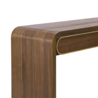 Narrow Entryway Accent Table with Storage Drawers, Wood Console Table Ideal for Living Room, Hallway, 47'' L x 15'' W x 30'' H, Brown(m-6)