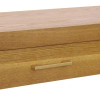 Farmhouse Console Table with Storage Drawers, Wooden Entryway Table Ideal for Living Room, Hallway, 47.5'' L x 15.5'' W x 30'' H, Brown(m-8)