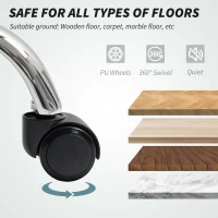 HOMCOM 6 Point Massage Office Chair with Remote, Ergonomic Reclining Computer Desk Chair with Footrest, Side Pocket, Black(m-9)