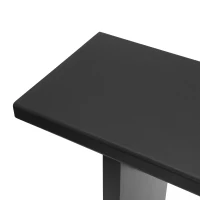 Farmhouse Wood Console Table with Premium Materials, Narrow Entryway Table with Easy Assembly, 59.5'' L x 16'' W x 31.5'' H, Black(m-7)