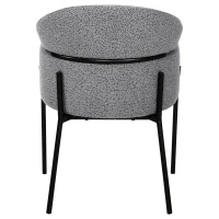 Set of 2 Upholstered Dining Chairs with Comfortable Foam Cushions, Kitchen Chairs for Living Room, 23'' L x 23.5'' W x 30'' H, Light Gray(m-6)