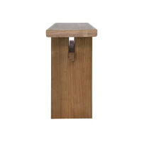 Farmhouse Wood Console Table with Premium Materials, Narrow Entryway Table with Easy Assembly, 59.5'' L x 16'' W x 31.5'' H, Antique brown(m-10)