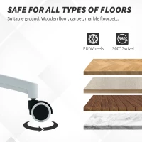 HOMCOM Ergonomic Office Chair, Swivel Desk Chair with Adjustable Lumbar Support, Headrest and Height, Flip-up Armrests, Black(m-10)