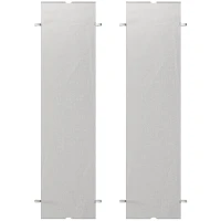 Outsunny 2 Pcs Pergola Replacement Canopy, UV Protection Pergola Shade Cover, Easy to Install, for 10 x 10ft Pergola, Light Gray(m-1)