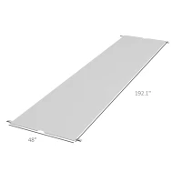 Outsunny 2 Pcs Pergola Replacement Canopy, UV Protection Pergola Shade Cover, Easy to Install, for 10 x 10ft Pergola, Light Gray(m-3)