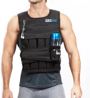 RUNmax Pro Performance Weighted Vest — Select 12/20/40/50/60 lb, Optional Shoulder Pads(m-3)