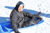 Slippery Racer Downhill Xtreme Flexible Toboggan Sled — Adult & Kid-Friendly with Handles and Pull Rope(m-2)