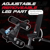 KEPPI Bench1000 PRO Adjustable Weight Bench – Heavy Duty 1200 lb Capacity, 36+ Position Incline/Flat/Decline, Removable Foot Catch, Home Gym(m-4)