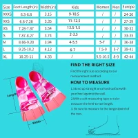 Junior Swim Fins — Short Comfortable Flippers for Lap Training and Swim Practice (Kids, Girls, Boys, Beginners)(m-4)