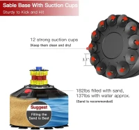 Dripex Freestanding Punching Bag with Gloves — 69"" Heavy Boxer Stand, Dual-Absorber System for Adult & Teen Home Training(m-5)