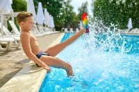 Short Youth Swim Fins by Prsca — Training Flippers for Children, Beginners, Girls & Boys(m-4)