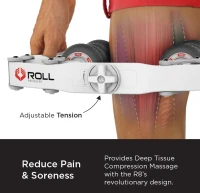 ROLL Recovery R8 Plus Deep Tissue Massage Roller (Alpine White) - Adjustable Intensity(m-3)