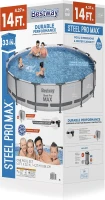Bestway Steel Pro MAX 14 ft x 33 in Round Above-Ground Pool Set — Includes 530 gal Filter Pump(m-4)
