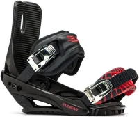 5th Element Summit Stealth Adult Men's Snowboard Bindings - Universal Mounting Disc & Hardware for New or Replacement Boards, Beginner to Intermediate(m-1)