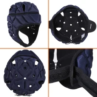 Soft Shell Scrum Cap Headgear for Rugby & Flag Football — Protective Helmet for Youth and Adults(m-5)