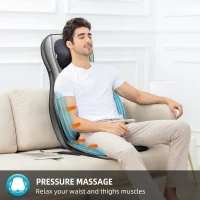 COMFIER Shiatsu Neck & Back Massager with Heat and Compression — App-Controlled 2D/3D Deep Kneading, Adjustable Neck Rollers, Rolling & Spot Massage, Chair Pad Gift(m-5)