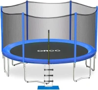 ORCC Outdoor Trampoline – Heavy-Duty 1200 lbs Capacity, Available in 16/15/14/12/10/8 ft for Kids & Adults(m-1)
