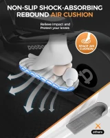 pooboo E399 Elliptical Trainer — 16 Resistance Levels, Ultra-Quiet Magnetic Rear Drive, LCD Console, 15.5 in Stride, 350 lb Max Weight(m-3)