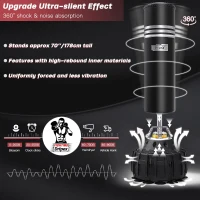 Dripex Freestanding Punching Bag with Gloves — 70"" Heavy Boxing Bag & 12 oz Gloves, Stand for Adult & Teen Home Workouts(m-2)