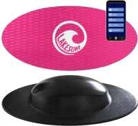 Lakesurf Wakesurf Balance Trainer with Motion-Tracking App & Phone Mount — Wakesurf Simulator, Games, Fitness Training and Tutorial Bundle(m-1)