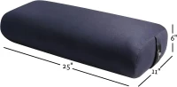 Hugger Mugger Standard Yoga Bolster — Firm Support, Handmade, Long-Lasting(m-2)