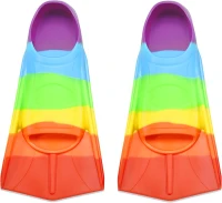 Short Youth Swim Fins by Prsca — Training Flippers for Children, Beginners, Girls & Boys(m-8)