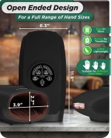 Lunix LX3 Cordless Shiatsu Hand Massager with Heat & Compression - 6 Pressure Levels for Arthritis, Carpal Tunnel, Pain Relief and Finger Numbness (FSA/HSA Eligible)(m-4)