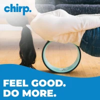 Chirp Ultimate Back & Neck Bundle - 4-Pack Wheel Foam Roller Set with Posture Corrector, 500 lb Capacity, Carrying Case (Mint)(m-2)