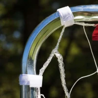 Franklin Sports Competition Folding Steel Soccer Goal with Net & Ground Stakes — 12' x 6' Regulation Backyard Goal (Adult & Youth, Multiple Sizes/Colors)(m-5)