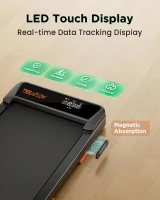 Treaflow Smart Walking Pad — 2.5HP Quiet Under-Desk Treadmill with 0–8% Incline, 265 lb Capacity, Remote Control and LED Display(m-6)