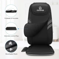 COMFIER Shiatsu Back Massager with App Control and Heat — Electric Chair Massage Pad with Adjustable Intensity and Seat Cushion for Office & Home, Ideal Gift for Mom and Dad(m-7)