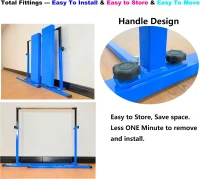 MARFULA Adjustable 4FT/5FT Gymnastics Kip Bar Set with Mat - 5 Ft Length, 4 Ft Inner Width, Height 36""-60"" for Kids, Home & Club Training(m-6)