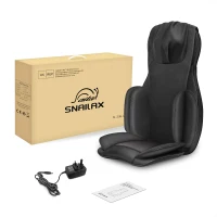 Snailax Adjustable Shiatsu Neck & Back Massager with Heat — Full-Body Massage Chair Pad with Rolling, Compression, Shiatsu Kneading & Vibration — Upgrade(m-9)