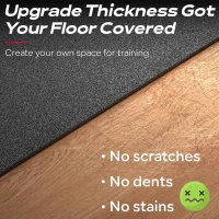 THK 6mm Trainer Mat for Peloton Bike, Treadmill & Rower – Under-Equipment Floor Protector for Hardwood and Carpet(m-2)