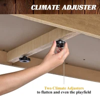 Barrington Shuffleboard Urban Collection 9' Shuffleboard Table — PVC-Laminated Finish with Puck Set & Accessories, Ideal for Family Game Rooms(m-6)