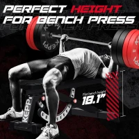 KEPPI Bench1000 PRO Adjustable Weight Bench – Heavy Duty 1200 lb Capacity, 36+ Position Incline/Flat/Decline, Removable Foot Catch, Home Gym(m-7)