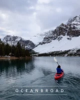 OCEANBROAD Kayak Paddle – Aluminum Alloy Shaft (86/90.5/95in | 218/230/241cm) Two‑Piece Oar with Bungee Paddle Leash(m-4)