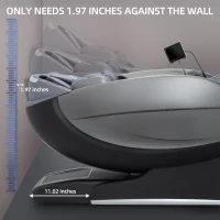 Alfine Theta A696 4D+SyncWave Massage Chair — Full-Body Zero Gravity SL-Track Recliner with Sonic Wave, AI Voice & 23 Modes (2026, Black)(m-9)