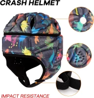 Rugby Headguard Soft Padded Helmet for 7v7 Football — Youth & Adult Headgear, Autism/Special Needs Protective Cap(m-3)