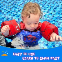 Toddler Floaties Swim Vest for Kids (22–66 lbs) — Arm Wings with Shoulder Harness, Baby Swim Trainer for Ages 2–7(m-6)