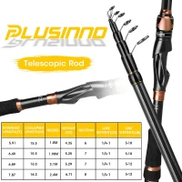 PLUSINNO Bronze Warrior Toray IM6 Telescopic Fishing Duo Kit — 2 Rods & 2 Reels Full Carry Case Set with 12+1 Bearings, Line & Lures (Travel Freshwater Gear)(m-6)