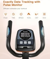 Niceday Magnetic Elliptical Trainer - 15.5in Stride Home Elliptical with 16 Resistance Levels, 400 lb Capacity, Kinomap Compatible(m-7)