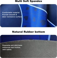 YUZPKRSI 94 x 47 Inch Poker Mat with Reinforced Sewn Edges - 10 Player Texas Hold'em Rubber Table Top, Foldable Portable Topper with Carry Bag for Poker & Blackjack(m-2)