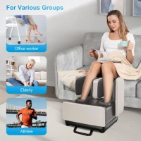 COMFIER 2-in-1 Shiatsu Foot & Calf Massager with Foldable Foot Rest, App Control, Heated Therapy for Foot Pain Relief — Gifts for Men & Women(m-5)