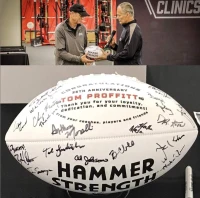 Autograph Blank Full-Regulation Football - 12"" Display Ball, Official Size 9 with Two White Signing Panels(m-7)