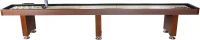 Playcraft Woodbridge Shuffleboard Table w/ In-Leg Storage Cabinet — Complete Set (Abacus, 8 Pucks, Brush & USA Speed Wax) — Pro-Style Climate Adjusters(m-8)