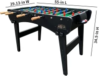 KICK Phoenix 55"" Folding Foosball Table — Space-Saving 55-Inch Table with Telescopic Rods(m-7)