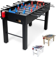 GoSports 48-Inch Foosball Table for Home, Office or Game Room - Matte Black Option(m-1)