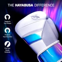 Hayabusa T3 Boxing Gloves for Men & Women – Dual-X Hook-and-Loop Closure, Splinted Wrist Support, 5-Layer Foam Knuckle Protection(m-2)