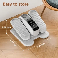 Under-Desk Mini Elliptical Exercise Machine (As Seen on TV), Electric Seated Pedal Trainer for Adults & Seniors with 12 Modes(m-7)